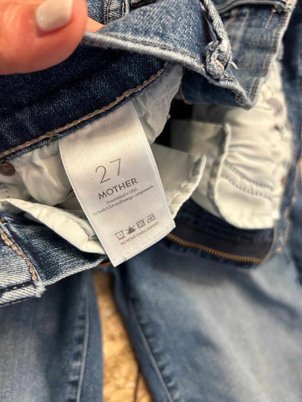 MOTHER DENIM THE SUPER CRUISER GOING IN CIRCLES sz 27 - Picture 9 of 10